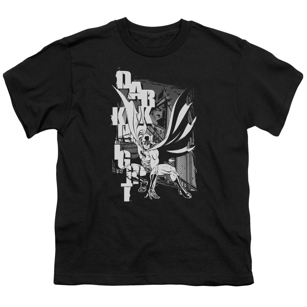 Batman Vertical Letters Licensed Kid's T-Shirt (Ages 4-7) XS-XL