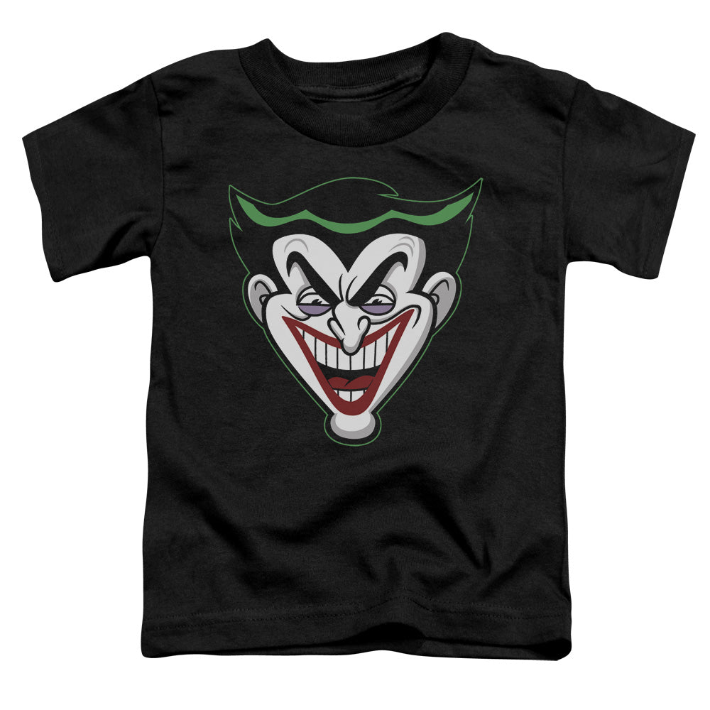 Batman Bb Animated Joker Head Licensed Toddler T-Shirt LG