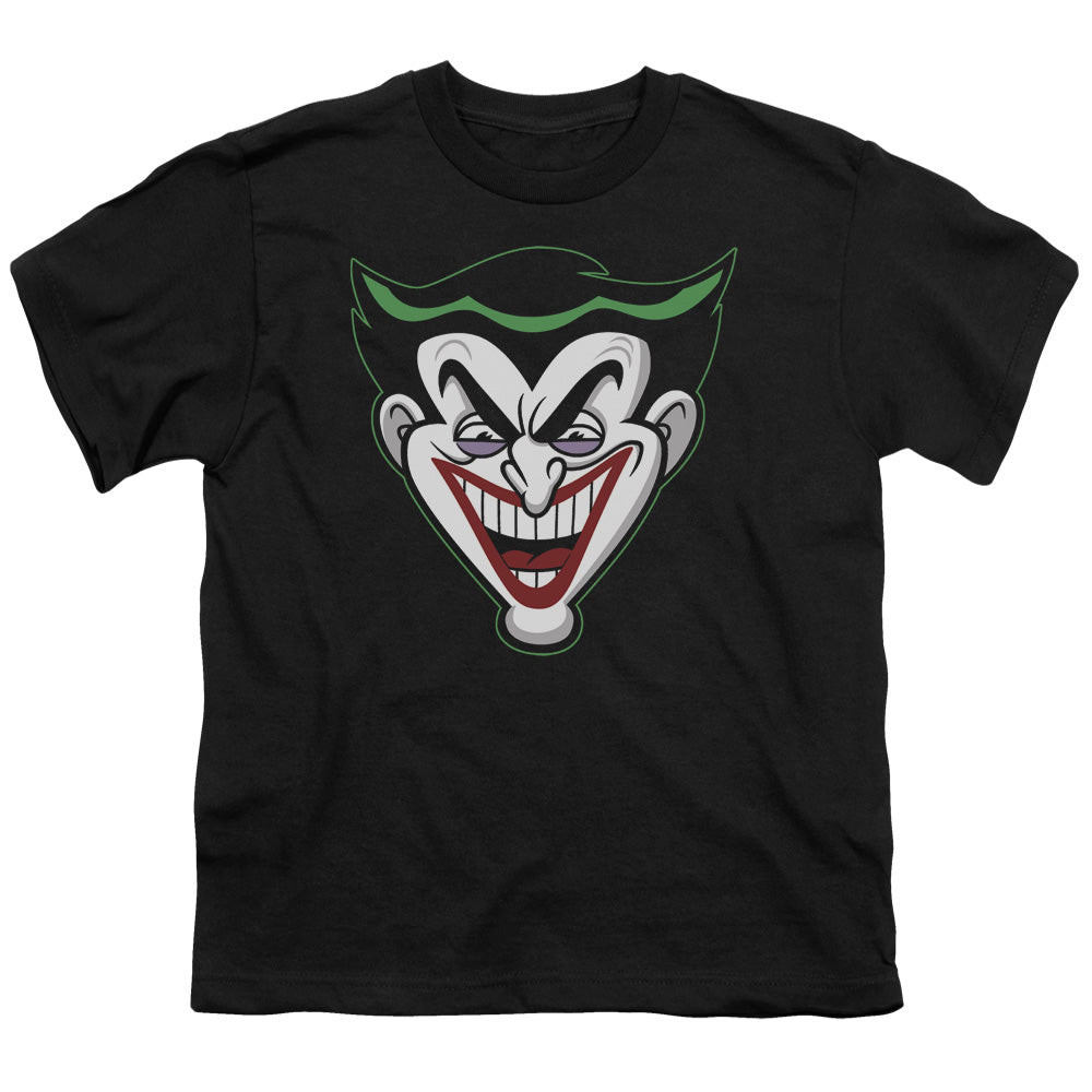 Batman Bb Animated Joker Head Licensed Kid's T-Shirt (Ages 4-7) XS-XL