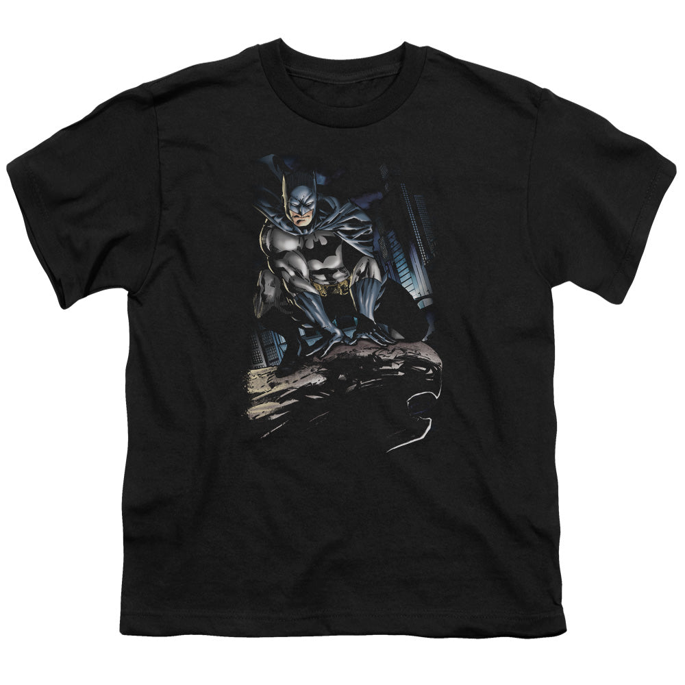 Batman Perched Licensed Kid's T-Shirt (Ages 4-7) SM-MD
