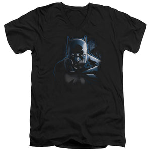 AN OFFCIALLY LICENSED BATMAN DONT MESS WITH THE BAT MEN'S V-NECK T-SHIRT BLACK