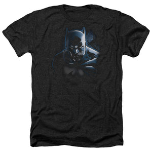 AN OFFCIALLY LICENSED BATMAN DONT MESS WITH THE BAT MEN'S HEATHER T-SHIRT CHARCOAL