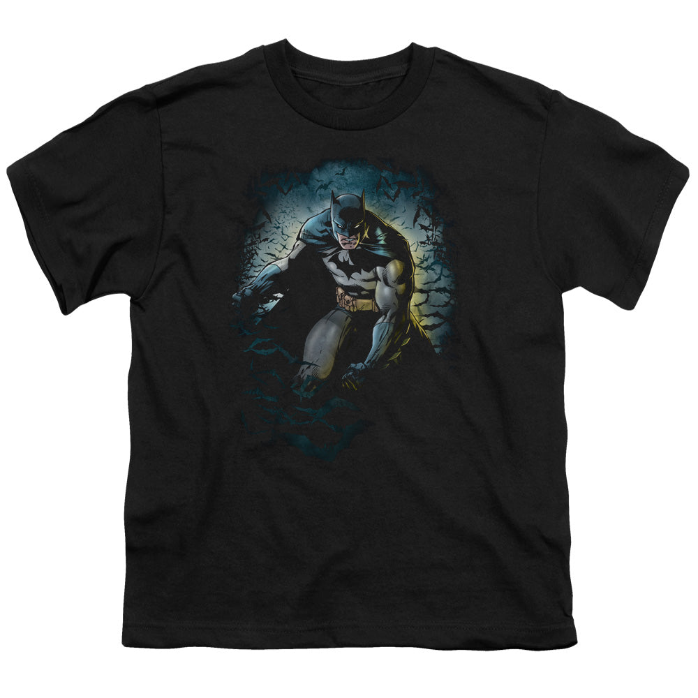 Batman Bat Cave Licensed Kid's T-Shirt (Ages 4-7) SM