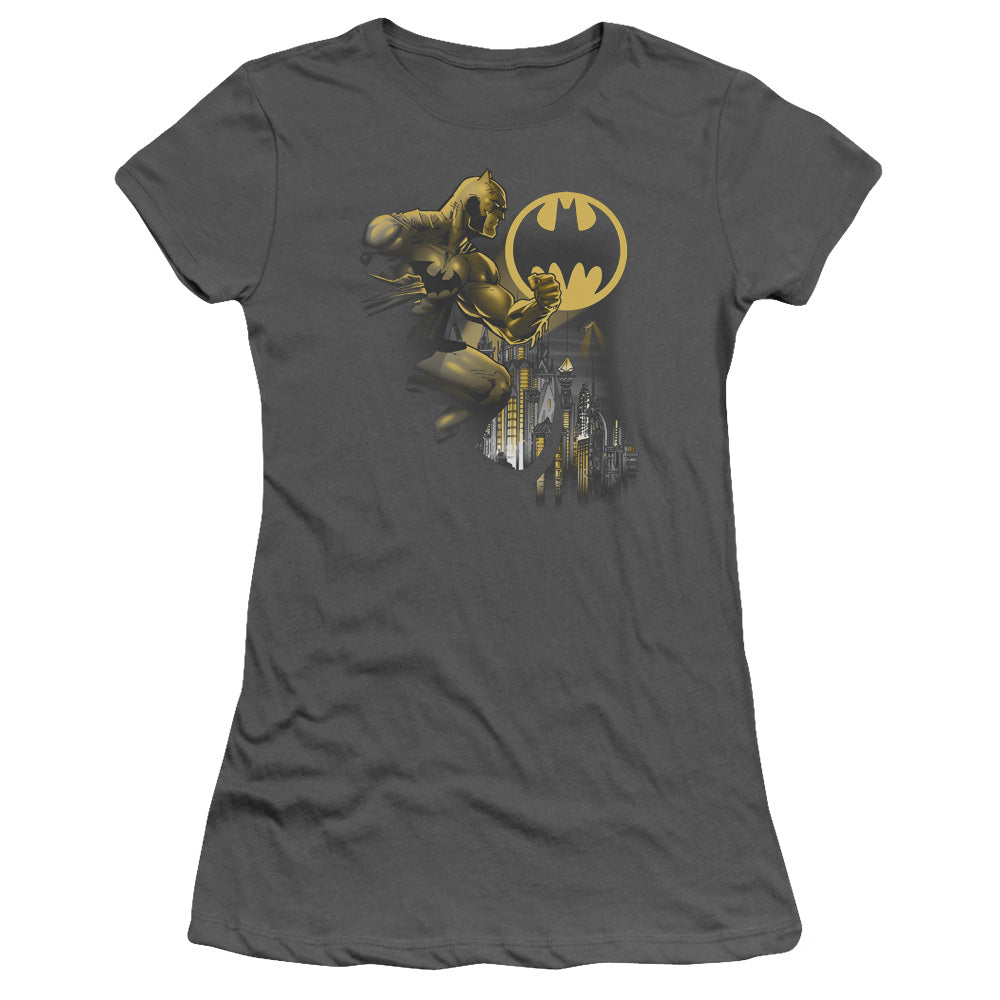 Batman Bat Signal Licensed Women's T-Shirt Juniors SM