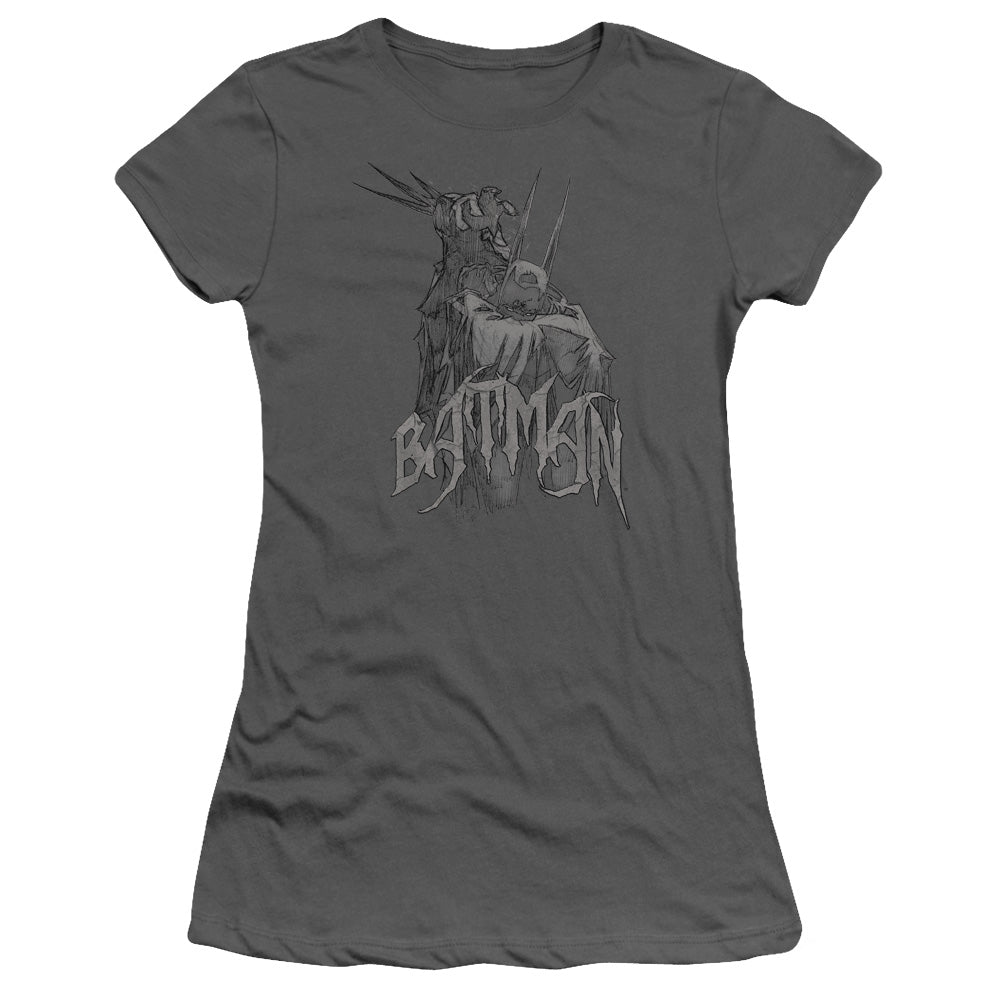 Batman Scary Right Hand Licensed Women's T-Shirt Juniors SM