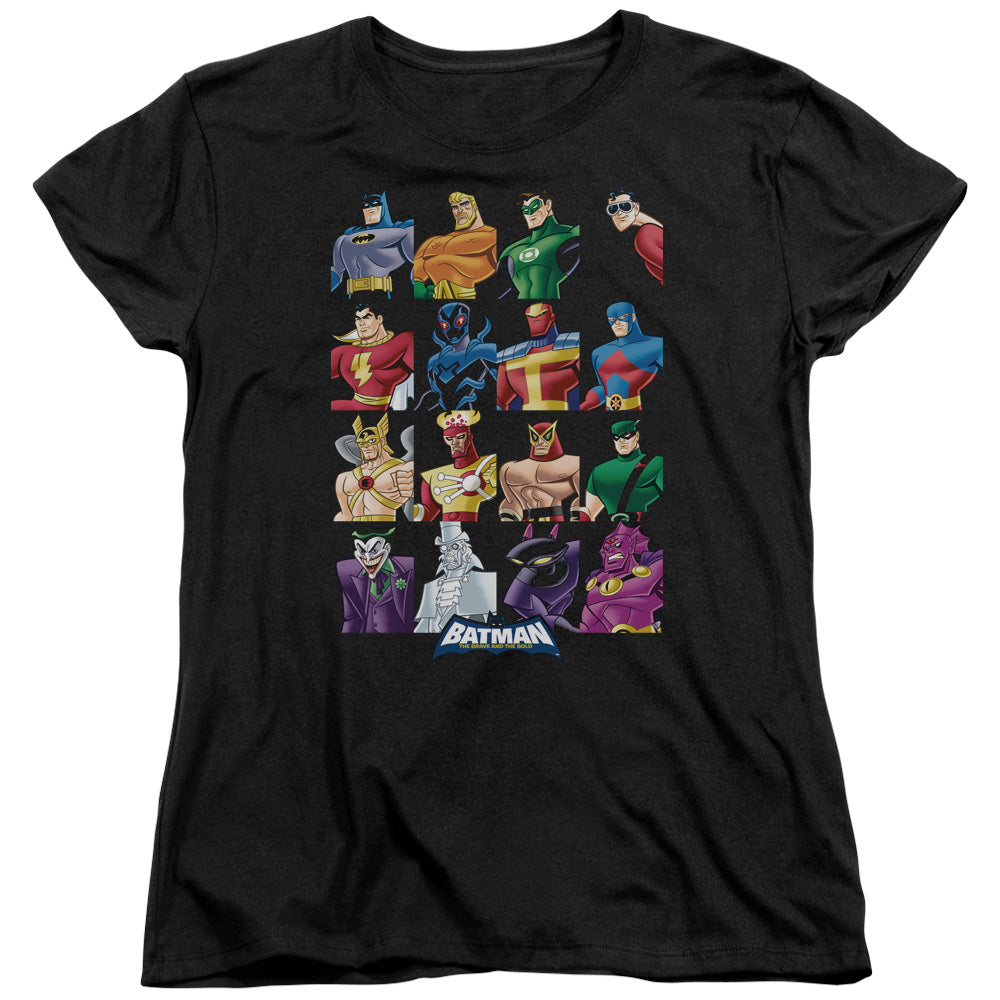 Batman Bb Cast Of Characters Licensed Women's T-Shirt Regular Fit SM