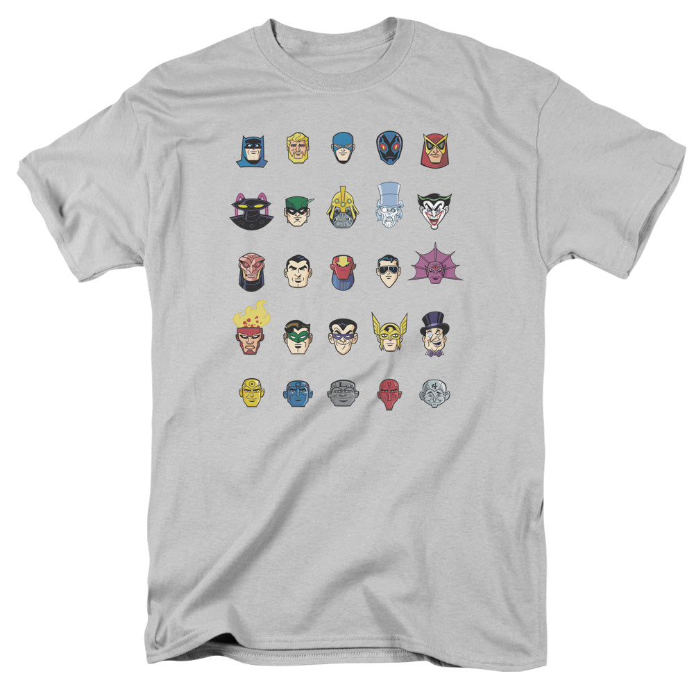 Batman Bb Head Shots Licensed Adult Unisex T-Shirt Regular Fit Tee SM-3X