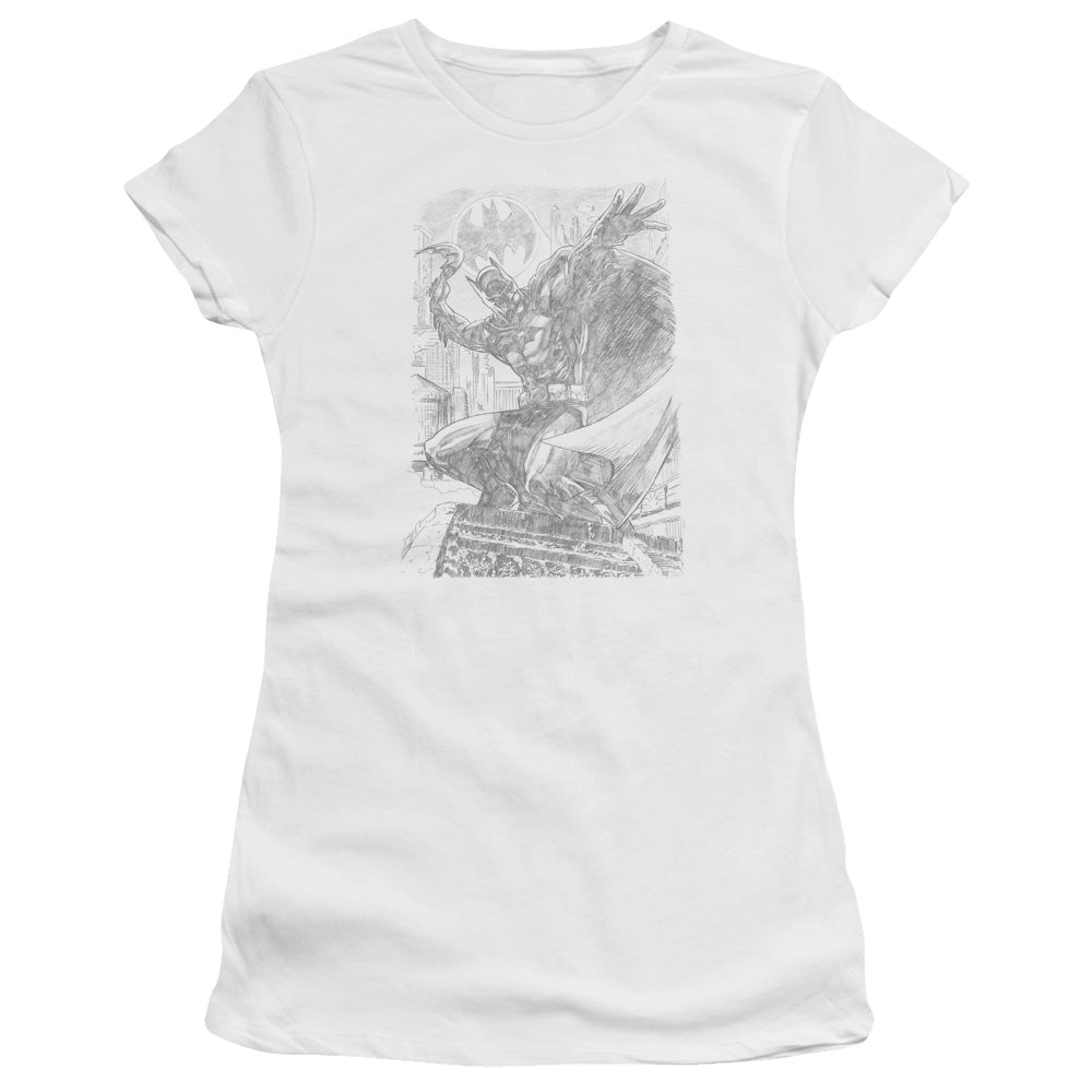 Batman Pencil Batarang Throw Licensed Women's T-Shirt Juniors LG