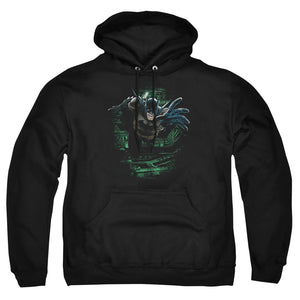 AN OFFCIALLY LICENSED BATMAN SURPRISE ADULT UNISEX PULLOVER HOODIE BLACK