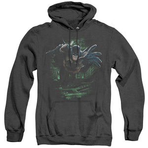 AN OFFCIALLY LICENSED BATMAN SURPRISE ADULT UNISEX HEATHER PULLOVER HOODIE BLACK