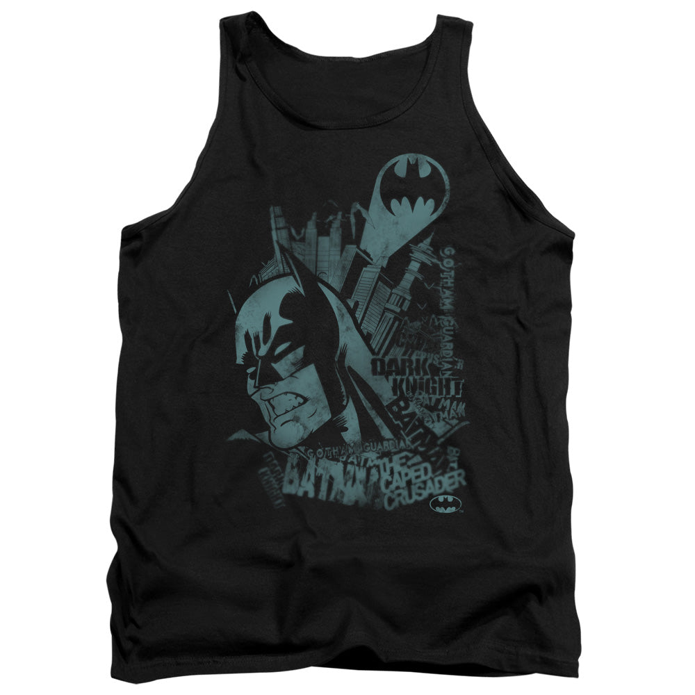 AN OFFCIALLY LICENSED BATMAN GRITTED TEETH ADULT UNISEX TANK TOP BLACK