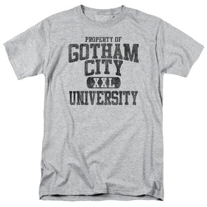 AN OFFCIALLY LICENSED BATMAN PROPERTY OF GCU MEN'S REGULAR FIT T-SHIRT ATHLETIC HEATHER