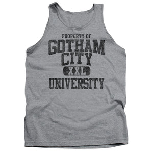 AN OFFCIALLY LICENSED BATMAN PROPERTY OF GCU ADULT UNISEX TANK TOP ATHLETIC HEATHER
