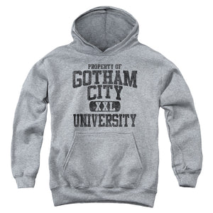AN OFFCIALLY LICENSED BATMAN PROPERTY OF GCU YOUTH HOODIE ATHLETIC HEATHER