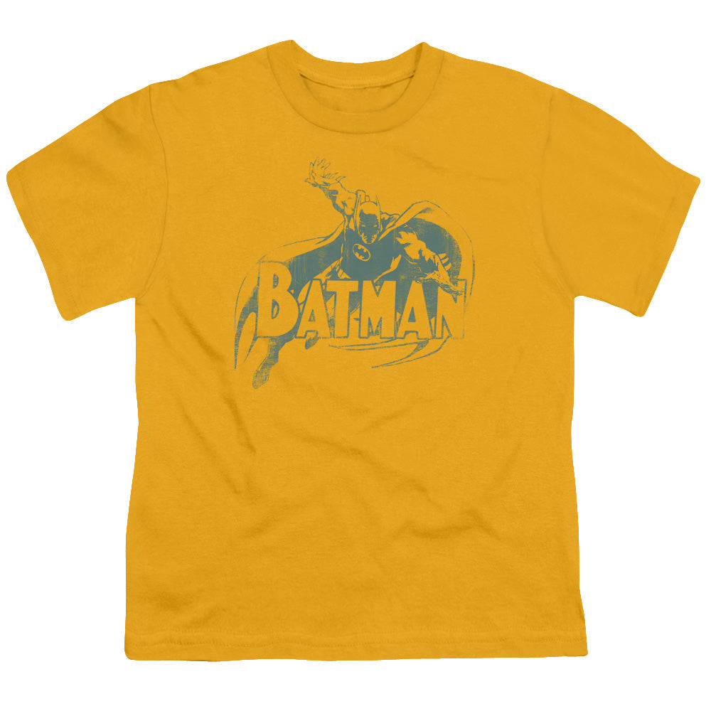 Batman Heres Batman Licensed Kid's T-Shirt (Ages 4-7) SM-MD