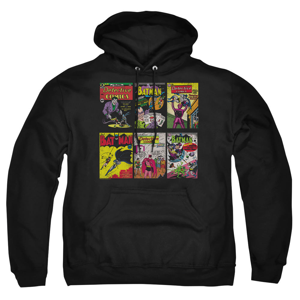 AN OFFCIALLY LICENSED BATMAN BM COVERS ADULT UNISEX PULLOVER HOODIE BLACK