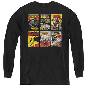 AN OFFCIALLY LICENSED BATMAN BM COVERS YOUTH LONG SLEEVE T-SHIRT BLACK