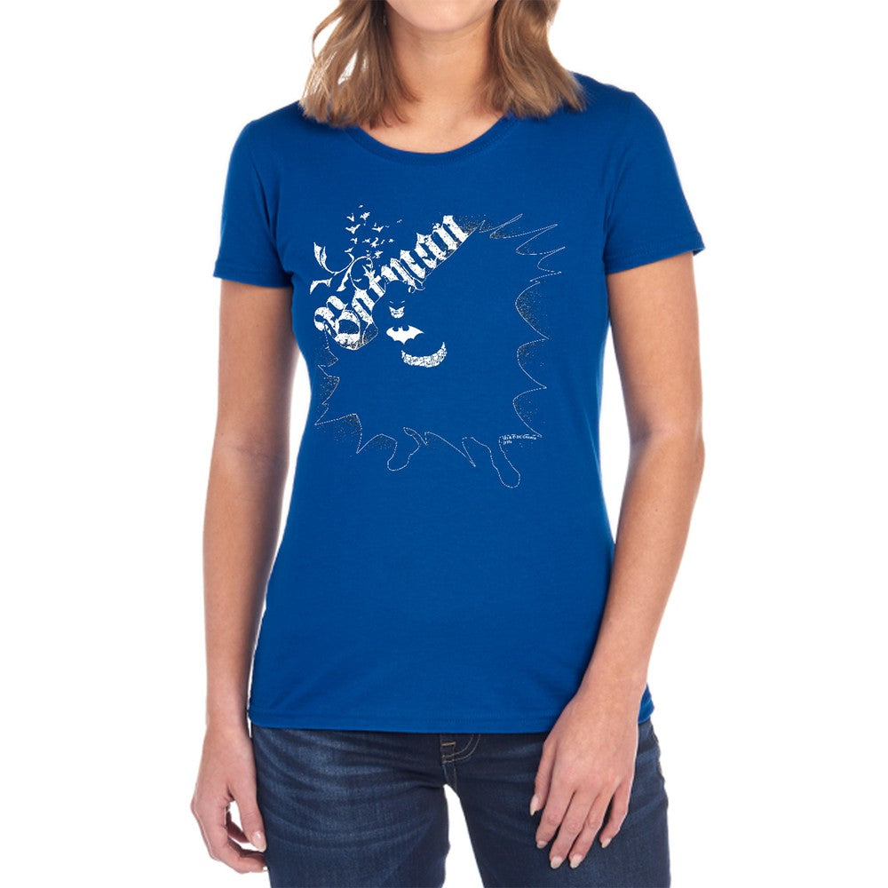 Batman Darkness Licensed Women's T-Shirt Regular Fit MD