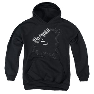 AN OFFCIALLY LICENSED BATMAN DARKNESS YOUTH HOODIE BLACK