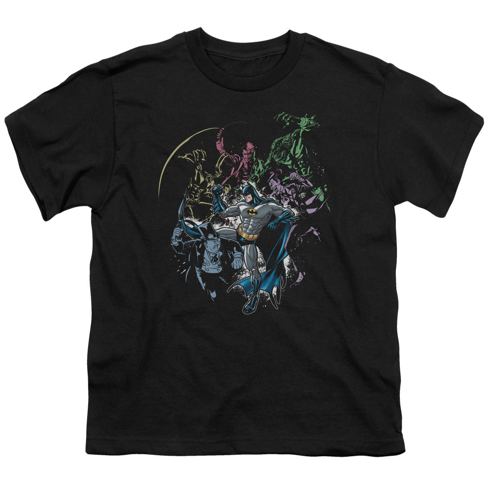 Batman Surrounded Licensed Kid's T-Shirt (Ages 4-7) MD