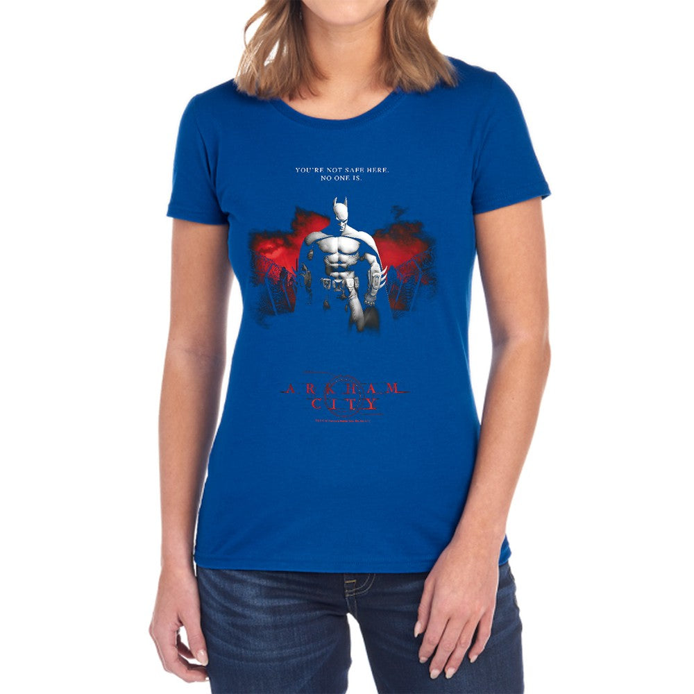 Arkham City Standing Strong Licensed Women's T-Shirt Regular Fit SM-LG