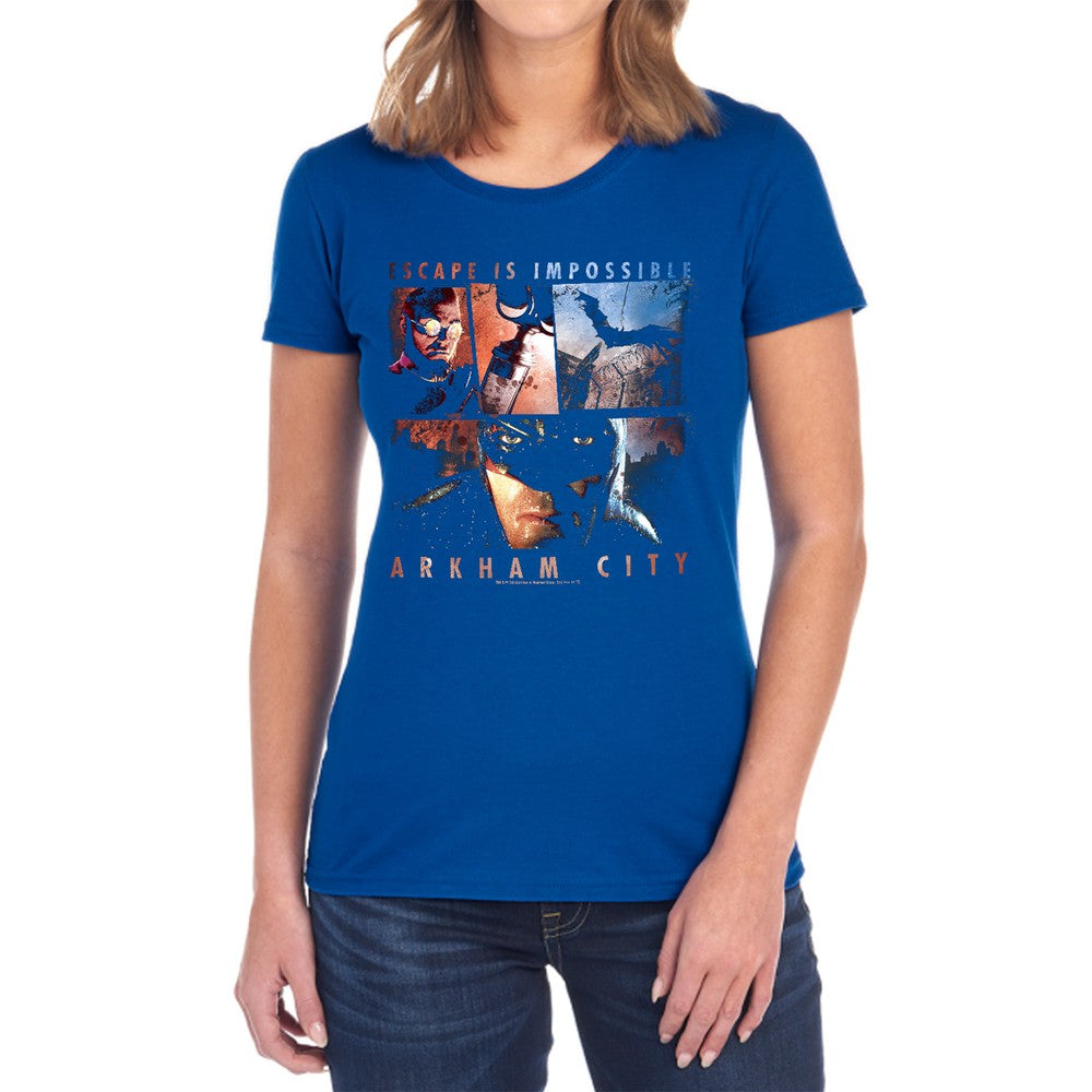 Arkham City Escape Is Impossible Licensed Women's T-Shirt Regular Fit MD