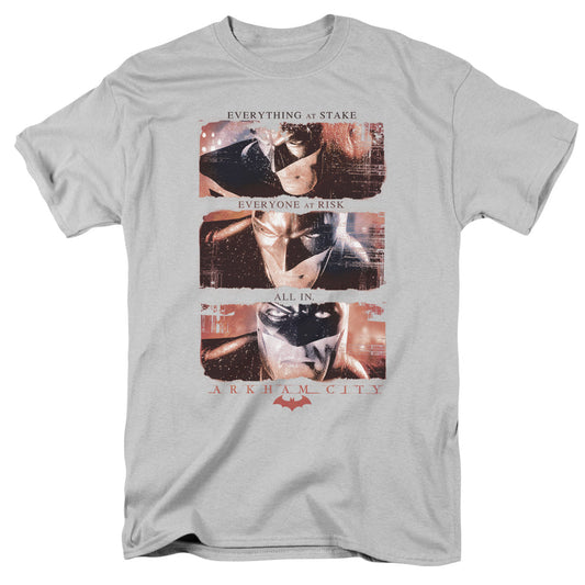 Arkham City All In Licensed Adult Unisex T-Shirt Regular Fit Tee SM-3X