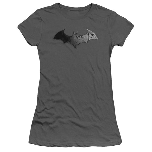 Arkham City Bat Logo Licensed Women's T-Shirt Juniors SM-XL