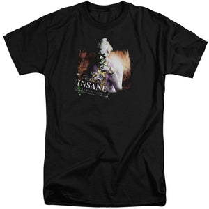 AN OFFCIALLY LICENSED ARKHAM CITY CERTIFIED INSANE MEN'S TALL FIT T-SHIRT BLACK