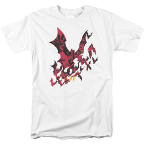 AN OFFCIALLY LICENSED BATMAN BROKEN CITY MEN'S REGULAR FIT T-SHIRT WHITE