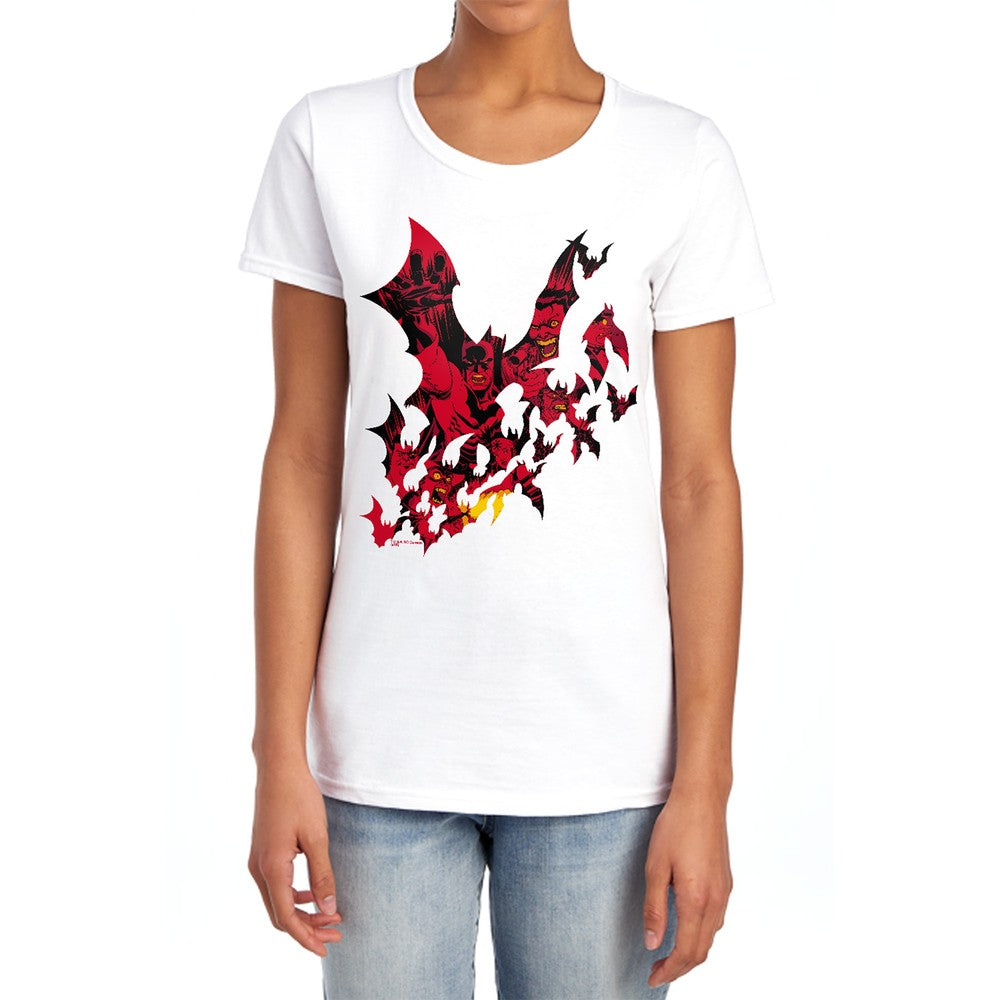 Batman Broken City Licensed Women's T-Shirt Regular Fit LG