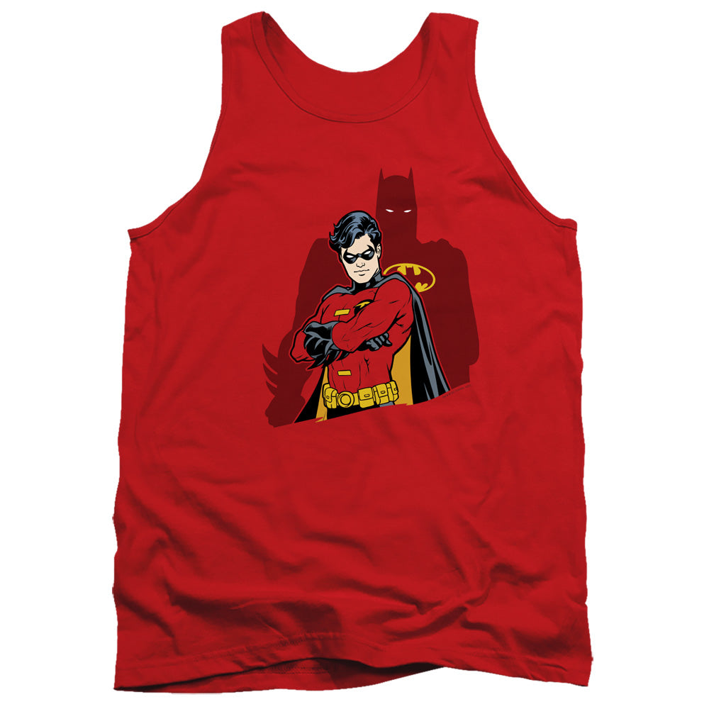 AN OFFCIALLY LICENSED BATMAN WINGMAN ADULT UNISEX TANK TOP RED