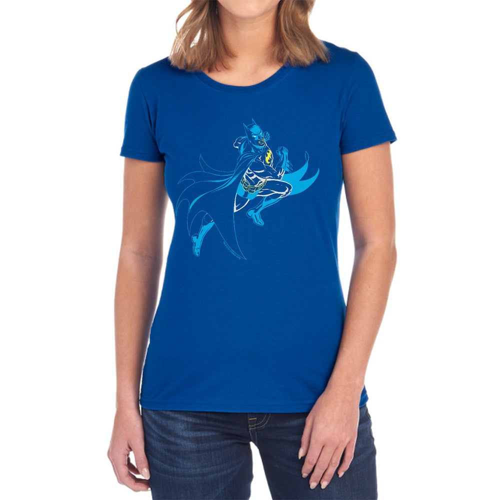 Batman Neon Batman Licensed Women's T-Shirt Regular Fit LG
