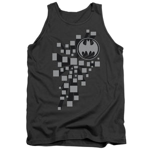 AN OFFCIALLY LICENSED BATMAN GOTHAM 3D ADULT UNISEX TANK TOP CHARCOAL