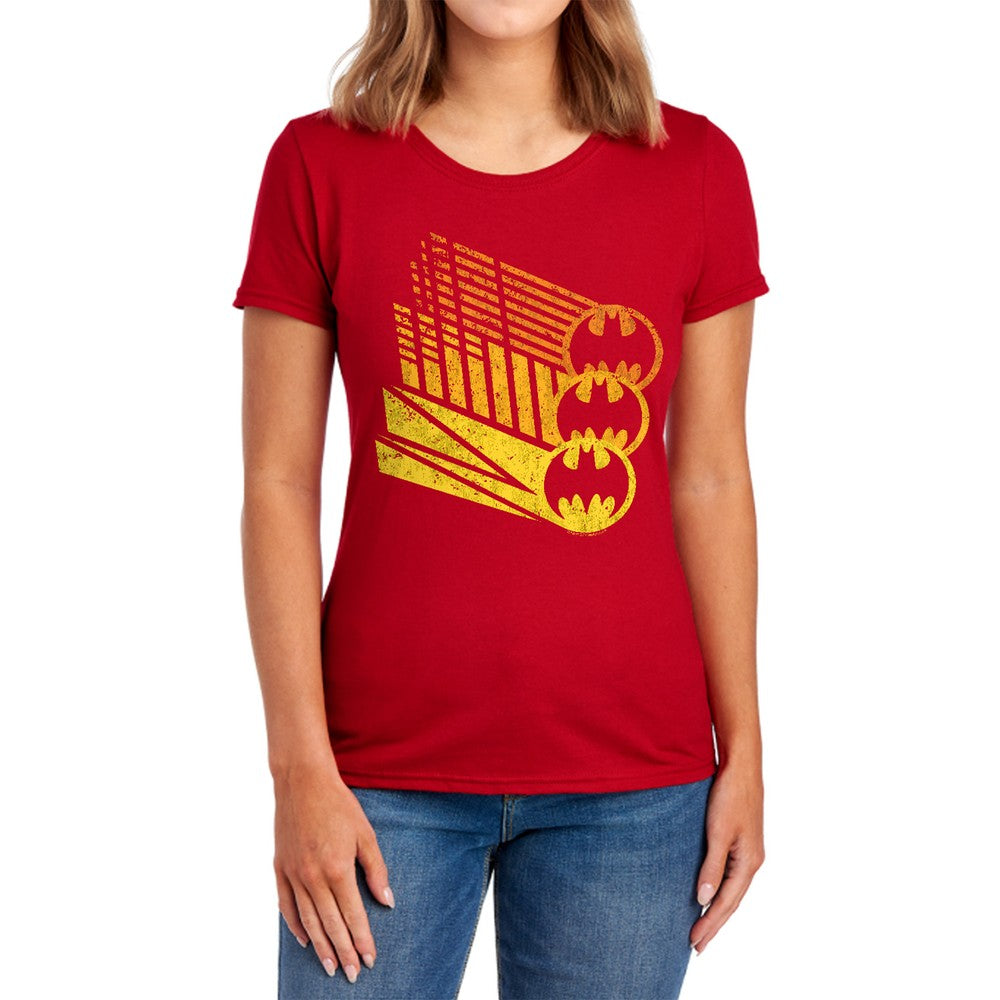 Batman Bat Signal Shapes Licensed Women's T-Shirt Regular Fit LG