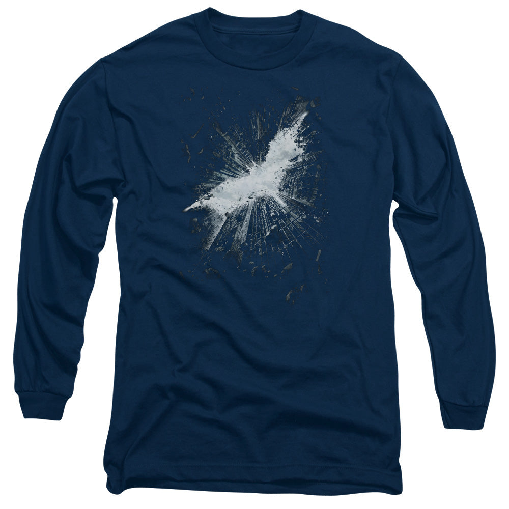 Dark Knight Rises Teaser Poster Licensed Adult Unisex Long Sleeve T-Shirt SM-2X