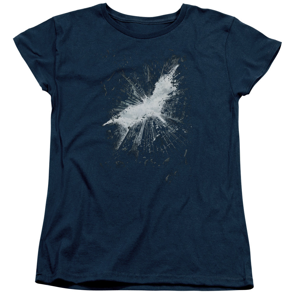 Dark Knight Rises Teaser Poster Licensed Women's T-Shirt Regular Fit SM-2X