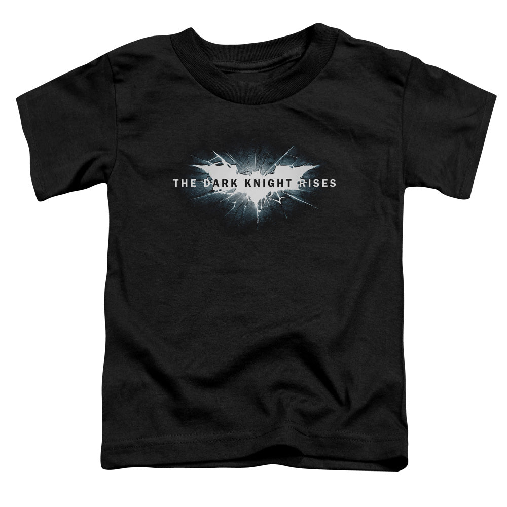 Dark Knight Rises Cracked Bat Logo Licensed Toddler T-Shirt LG