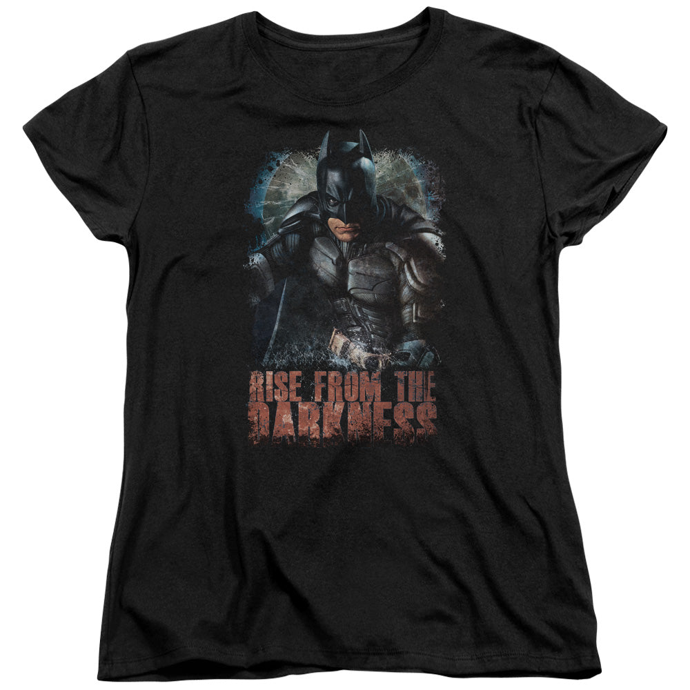 Dark Knight Rises Rise From Darkness Licensed Women's T-Shirt Regular Fit LG