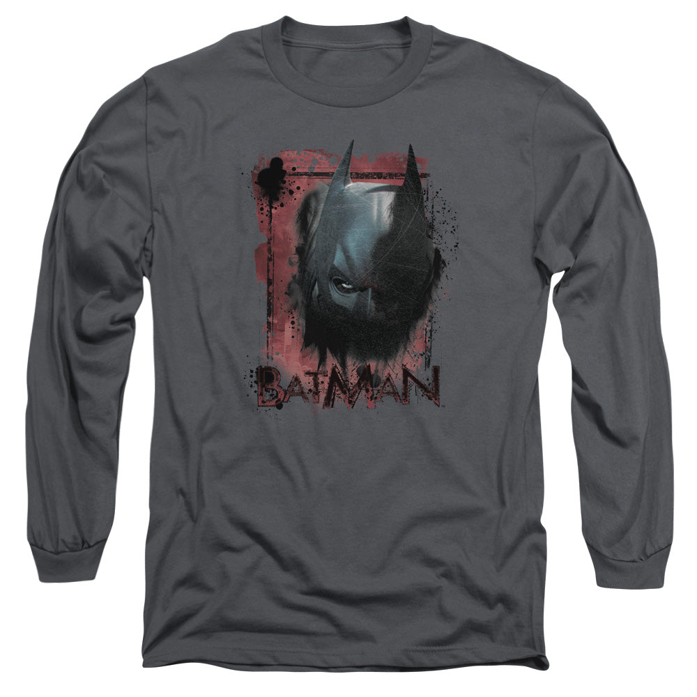 Dark Knight Rises Fear Me Licensed Adult Unisex Long Sleeve T-Shirt LG