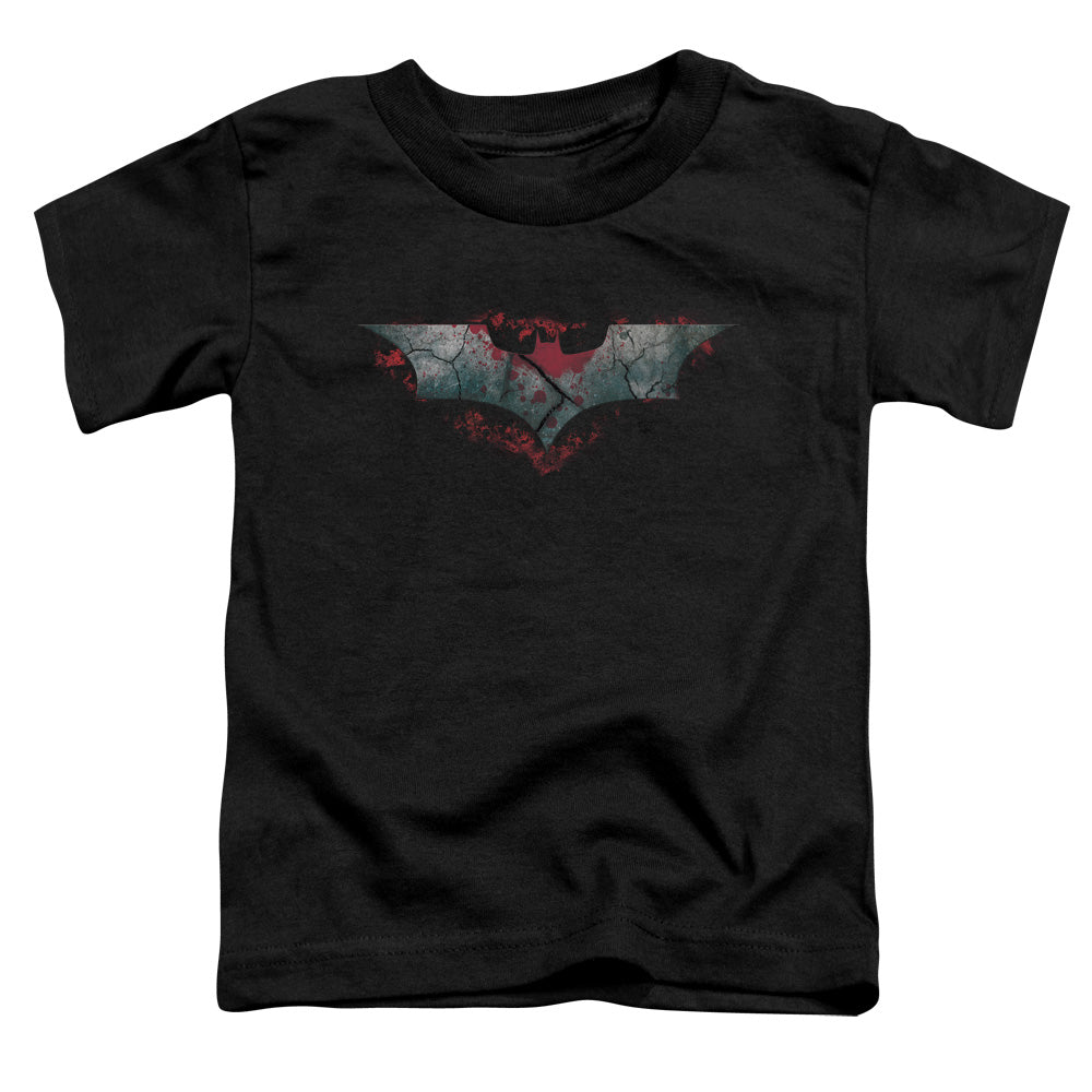 Dark Knight Rises Split & Crack Logo Licensed Toddler T-Shirt LG