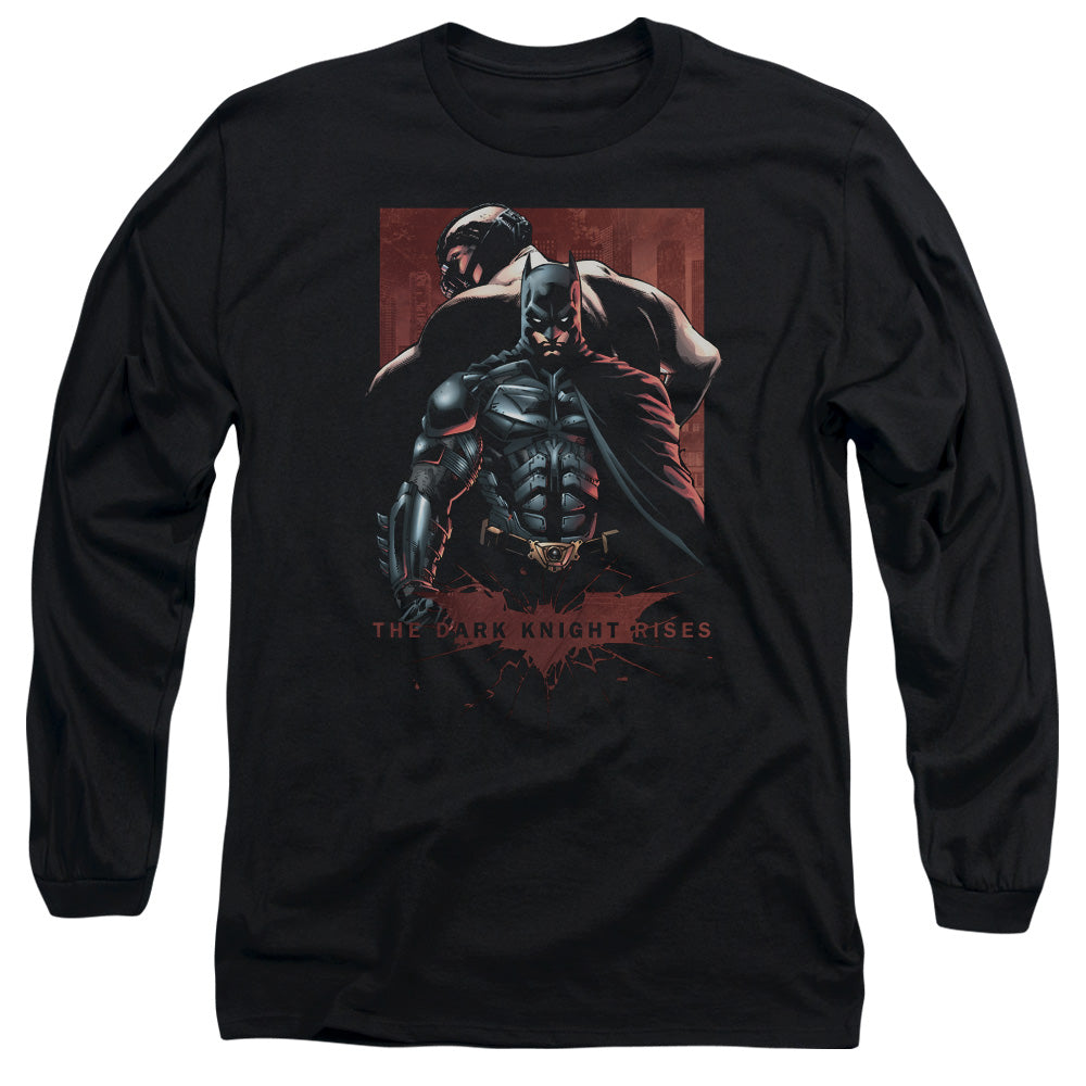 Dark Knight Rises Batman & Bane Licensed Adult Unisex Long Sleeve T-Shirt MD-2X