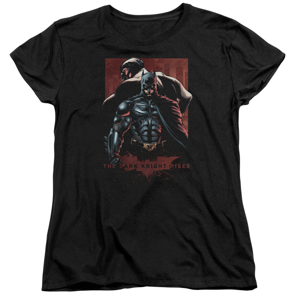 Dark Knight Rises Batman & Bane Licensed Women's T-Shirt Regular Fit LG