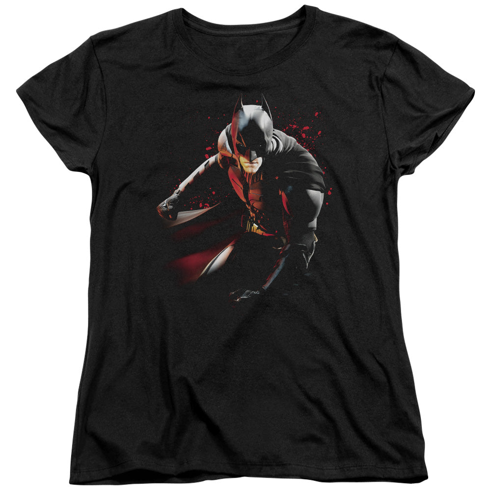 Dark Knight Rises Ready To Punch Licensed Women's T-Shirt Regular Fit LG