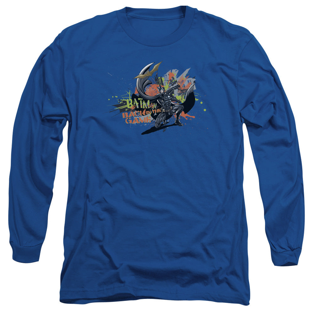 Dark Knight Rises Back In The Game Licensed Adult Unisex Long Sleeve T-Shirt