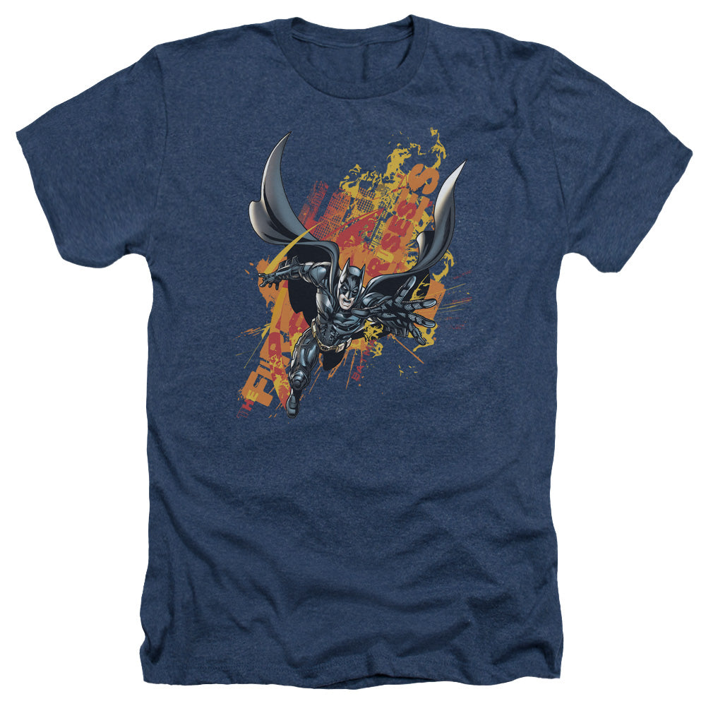 Dark Knight Rises Fire Rises Licensed Adult Unisex T-Shirt Heather Tee LG