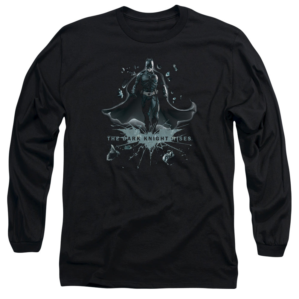 Dark Knight Rises Break Through Licensed Adult Unisex Long Sleeve T-Shirt LG