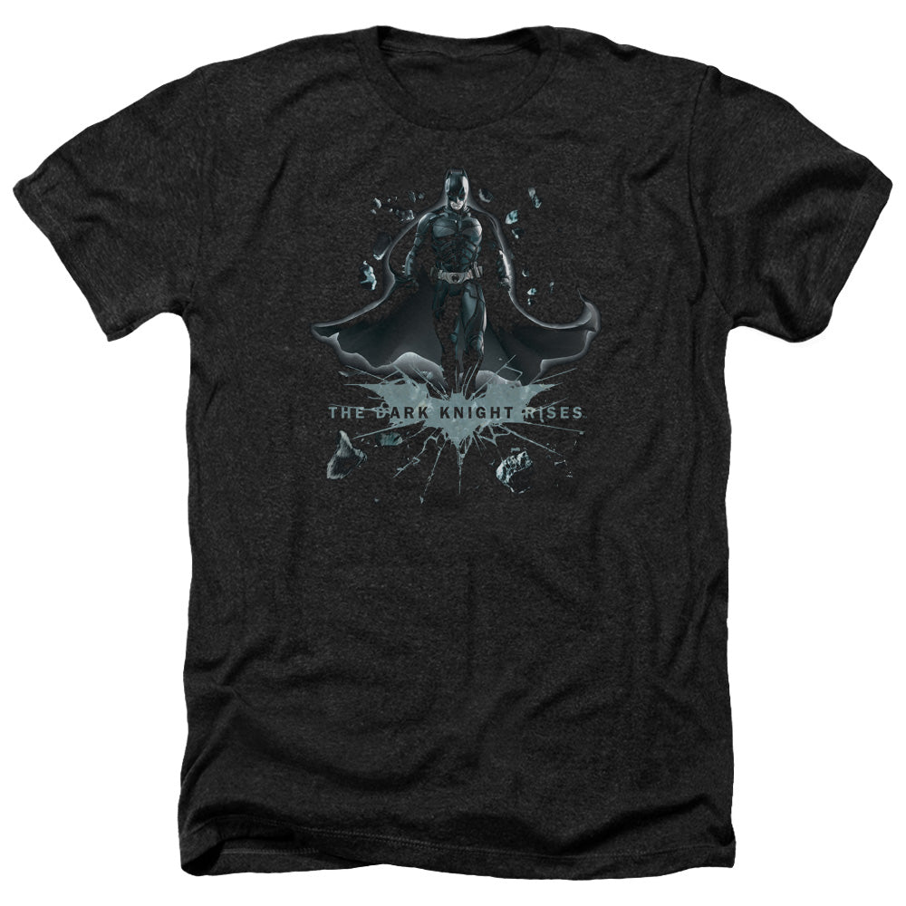 Dark Knight Rises Break Through Licensed Adult Unisex T-Shirt Heather Tee LG