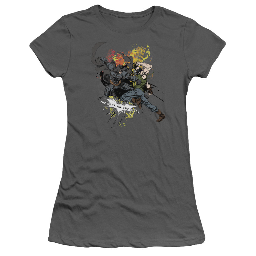 Dark Knight Rises Fight For Gotham Licensed Women's T-Shirt Juniors SM