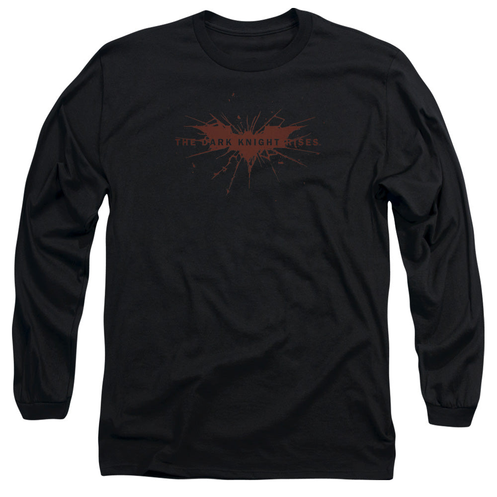 Dark Knight Rises Distressed Bat Licensed Adult Unisex Long Sleeve T-Shirt LG-2X
